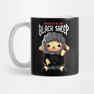 Black Sheep Metal - Funny Cute Animal - Rock Music Mug